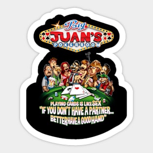 Big Juan's Card Game Sticker